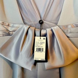 Adrianna Papell, size 10, silver, knit crepe dress
